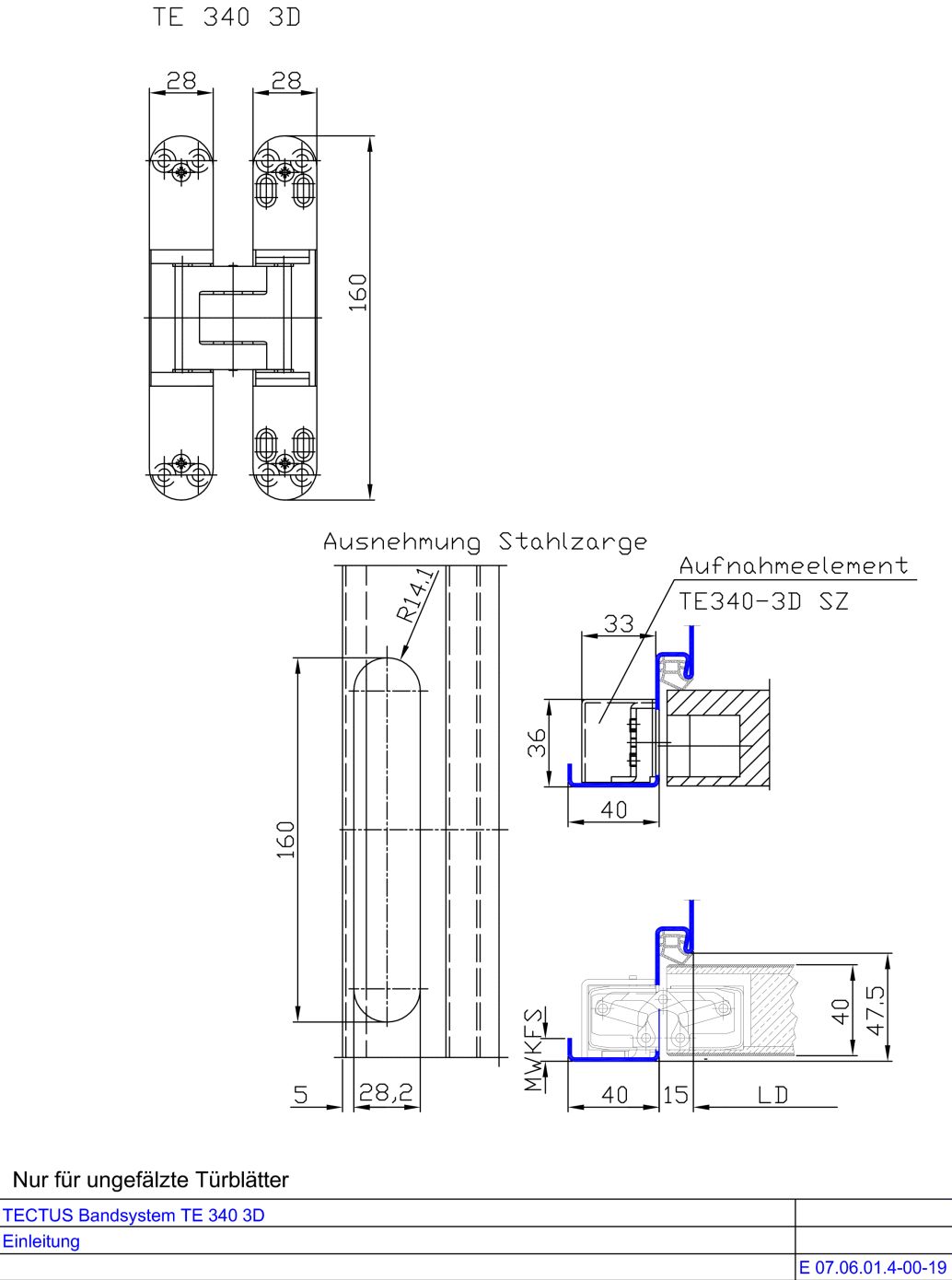 TECTUS Bandsystem TE 340-3D