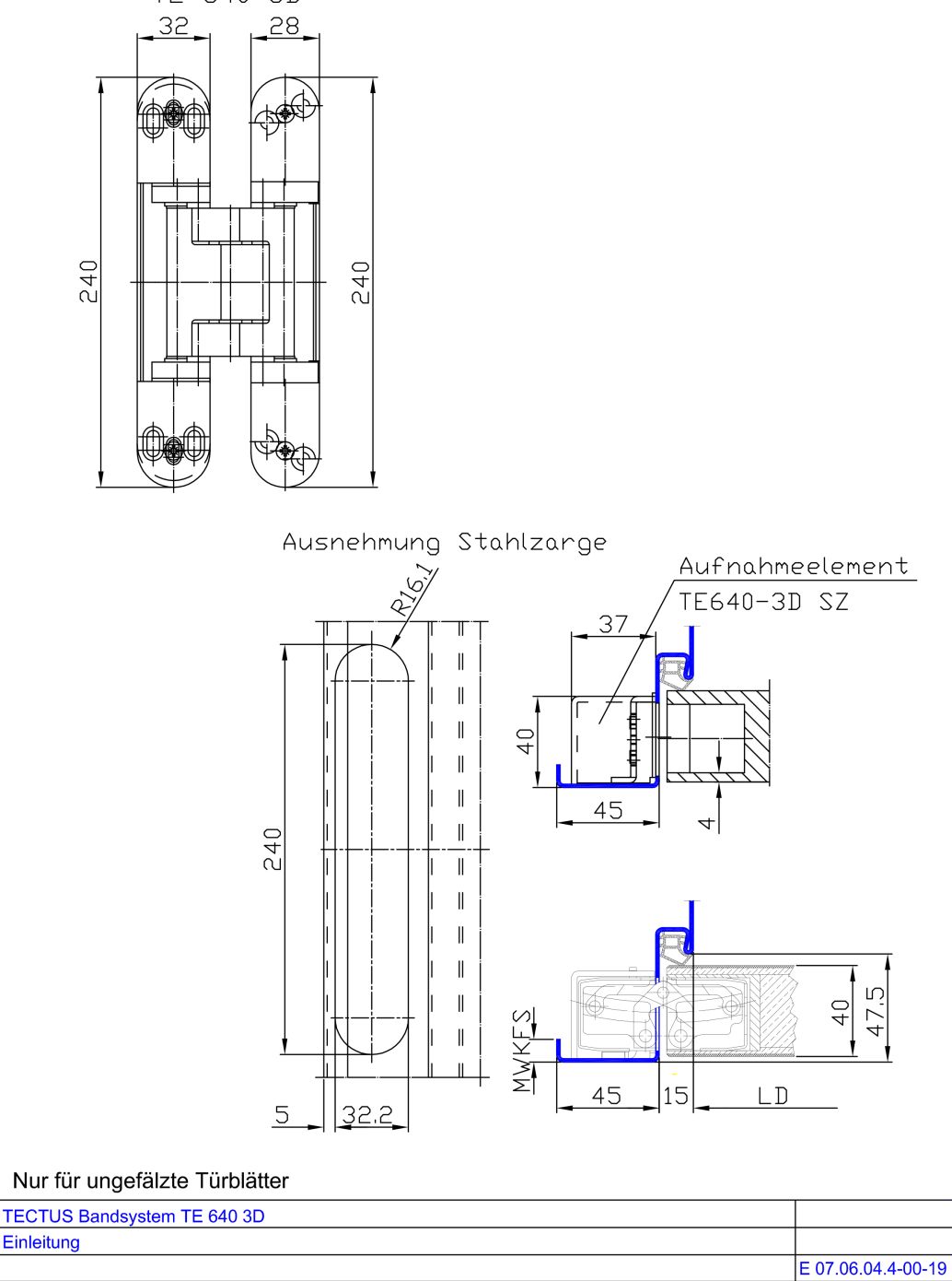 TECTUS Bandsystem TE 640-3D