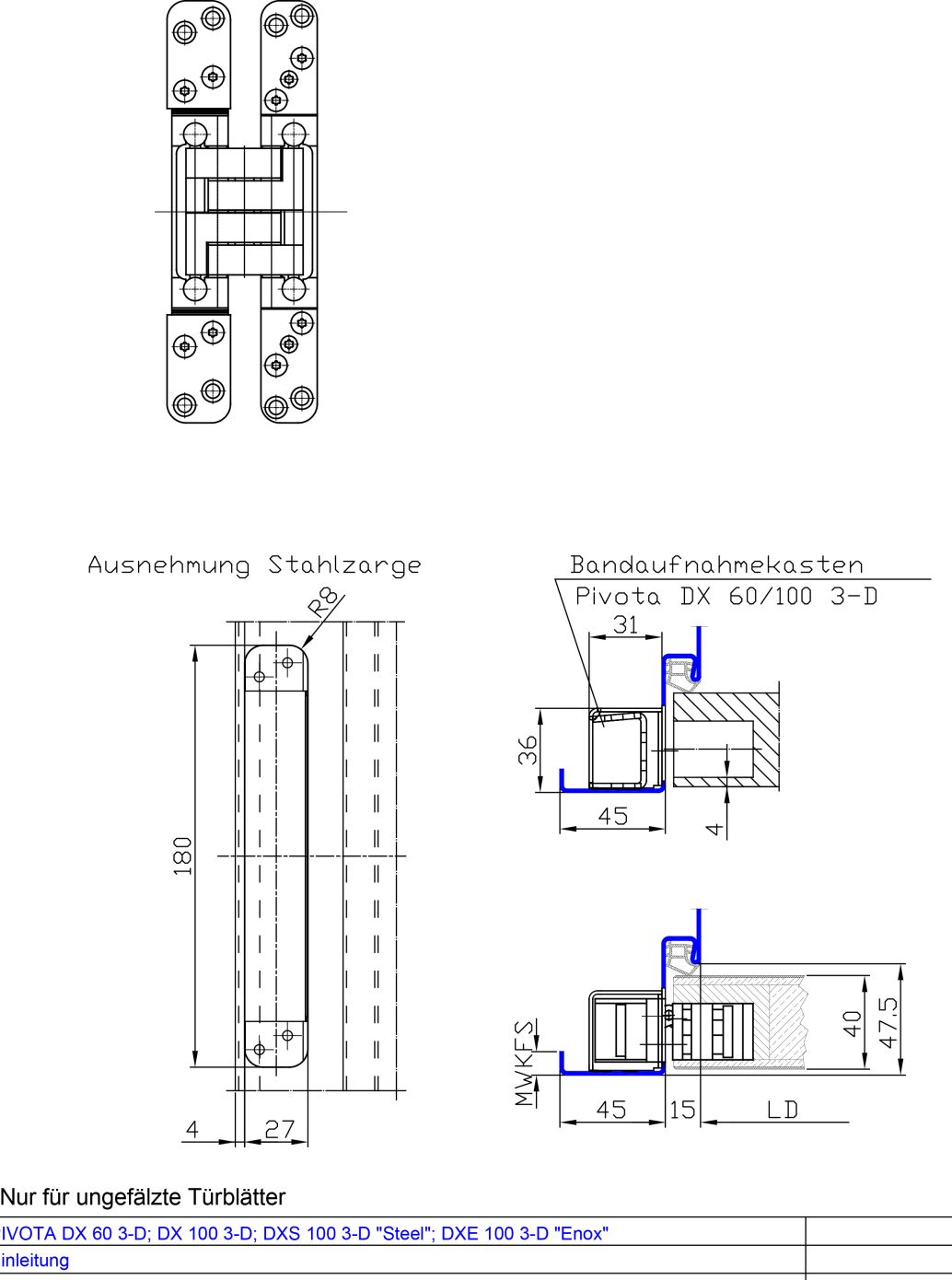 PIVOTA Bandsystem DX 60 100