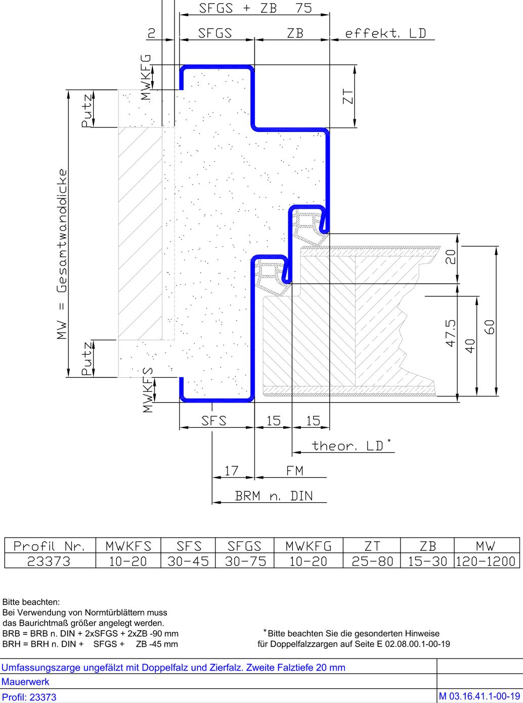 Doppelfalz und Zierfals. 2.FT 20