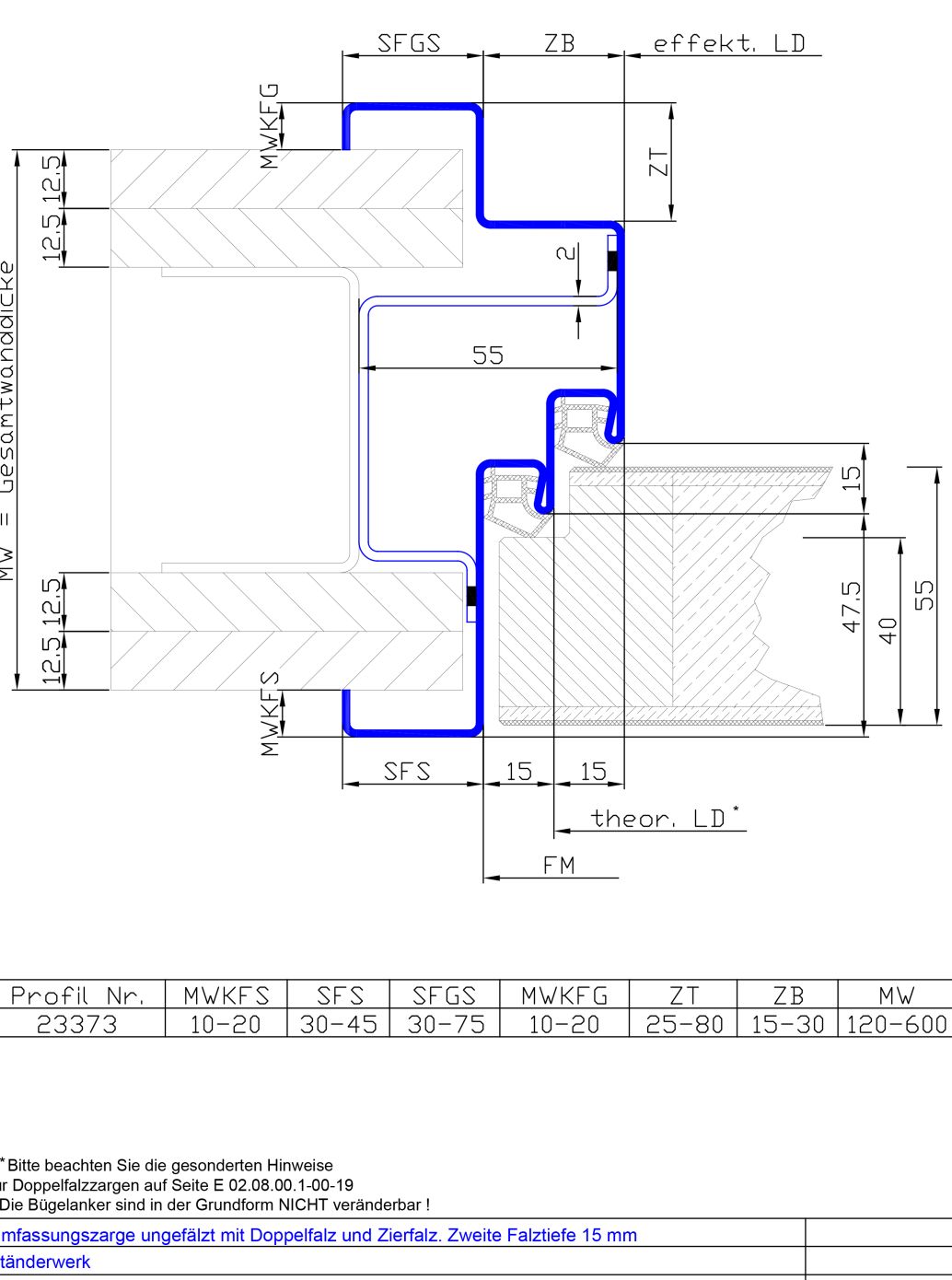 Doppelfalz und Zierfals. 2.FT 15
