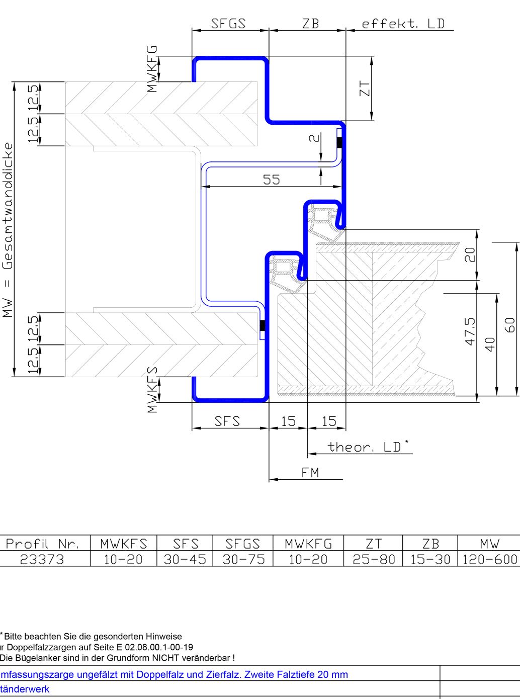 Doppelfalz und Zierfals. 2.FT 20