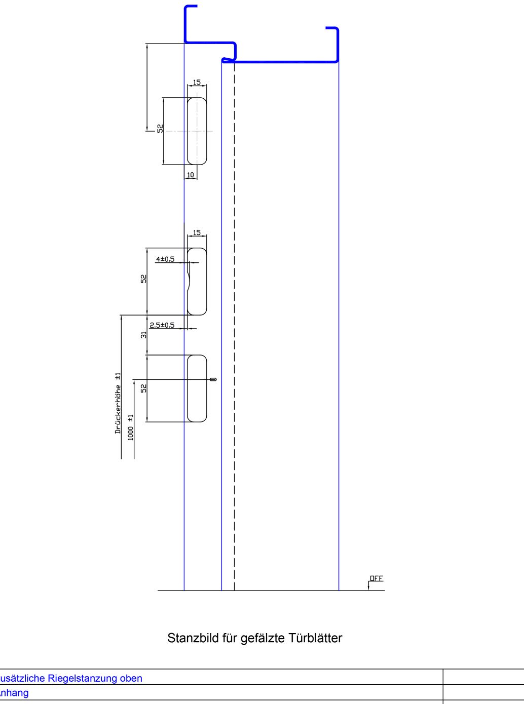 zus. Riegelstanzung oben gefaelzt
