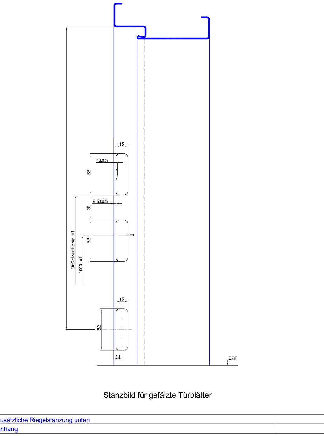 zus. Riegelstanzung unten gefaelzt