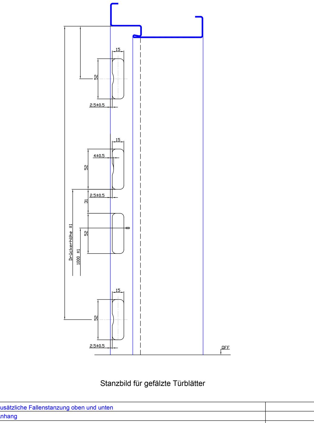 zus. Fallenstanzung oben und unten gefaelzt