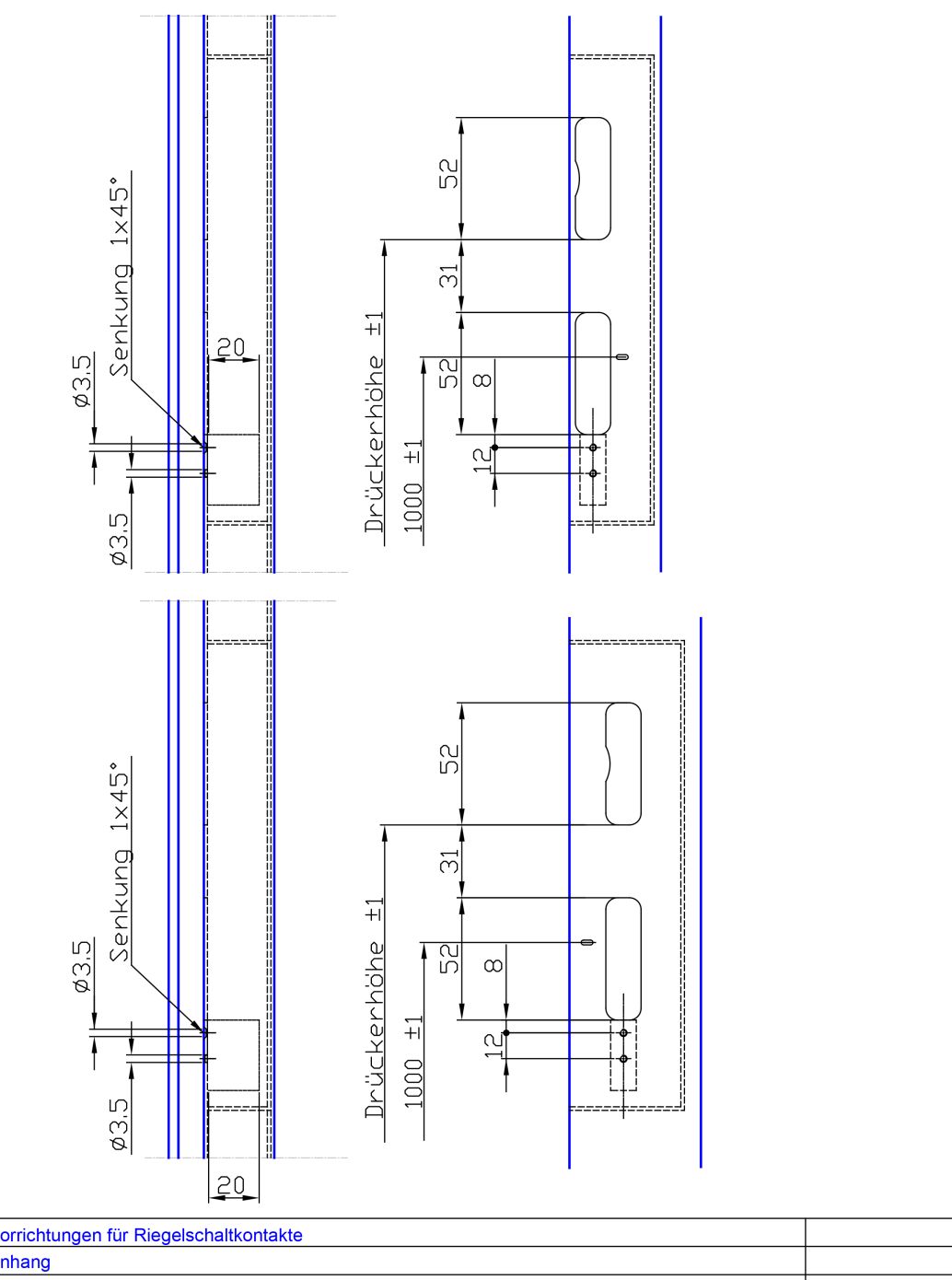 Riegelschaltkontakt DORMA